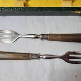 12 horn & silver forks