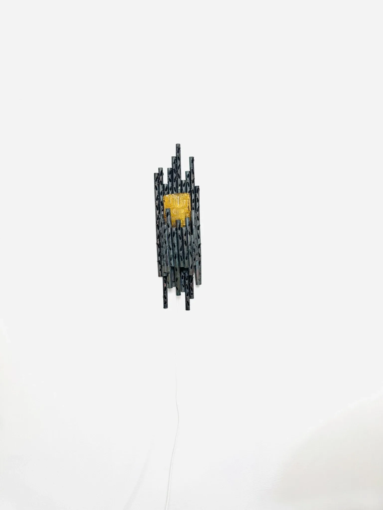 Brutalist Wall Lamp By Marcel Fantoni For Fantoni Studio Firenze, Italy, 1960S
