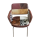 60s leather pachworks armchair