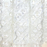 Metal chandelier and molded glass from the middle of the twentieth century