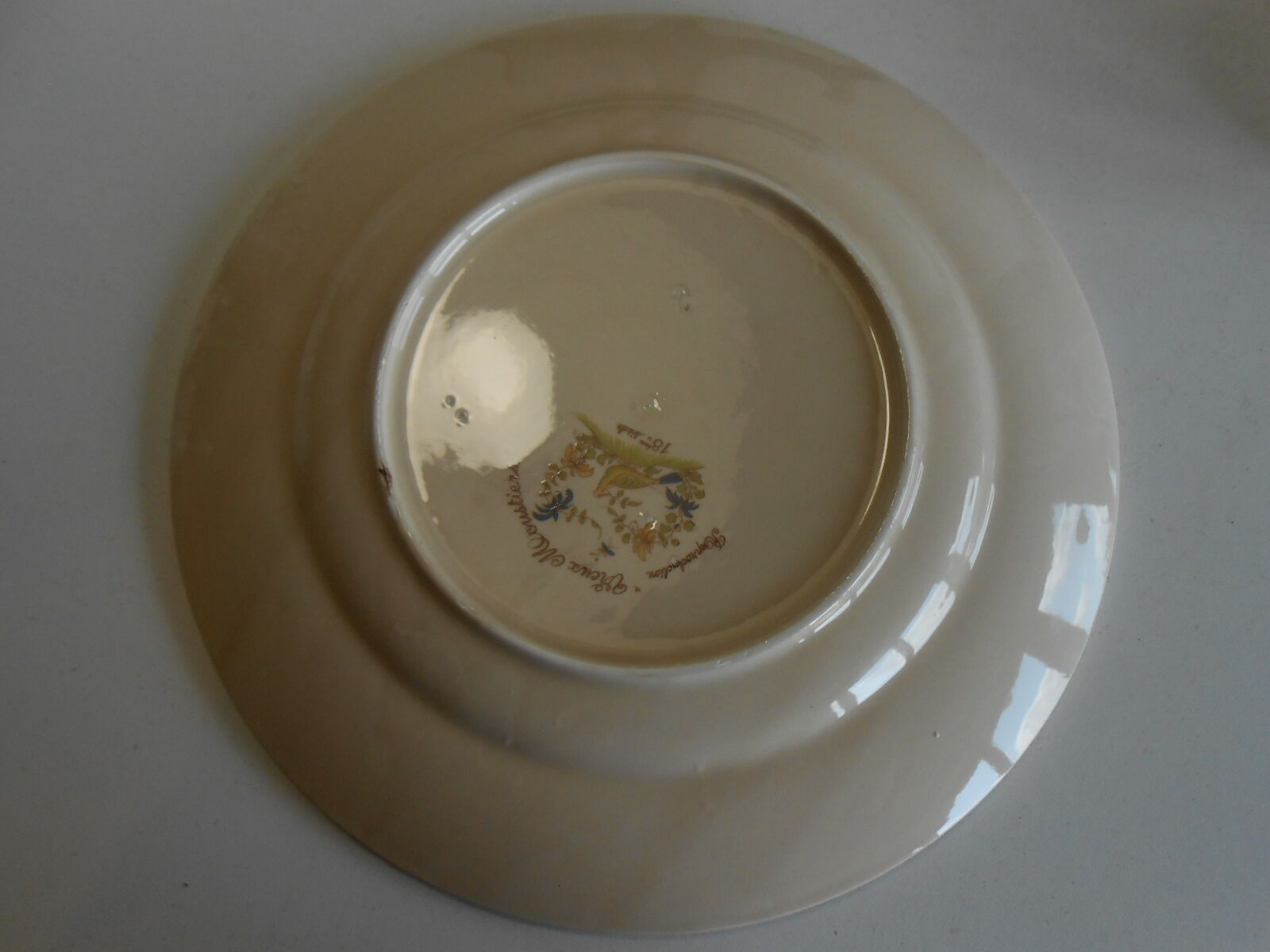 Decorative plate faience martres tolosane moustiers