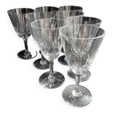 8 verres à vin – Cristallerie de Nancy (1920-1934)