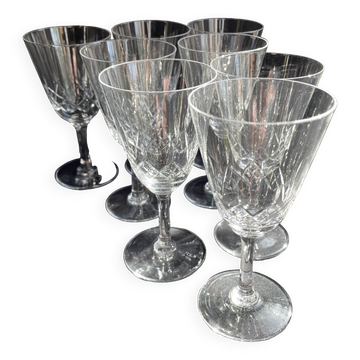 8 wine glasses – Cristallerie de Nancy (1920-1934)