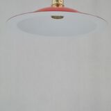 Enamelled sheet metal pendant light