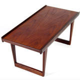 Vintage retro coffee table bench in Danish teak 60s 70s