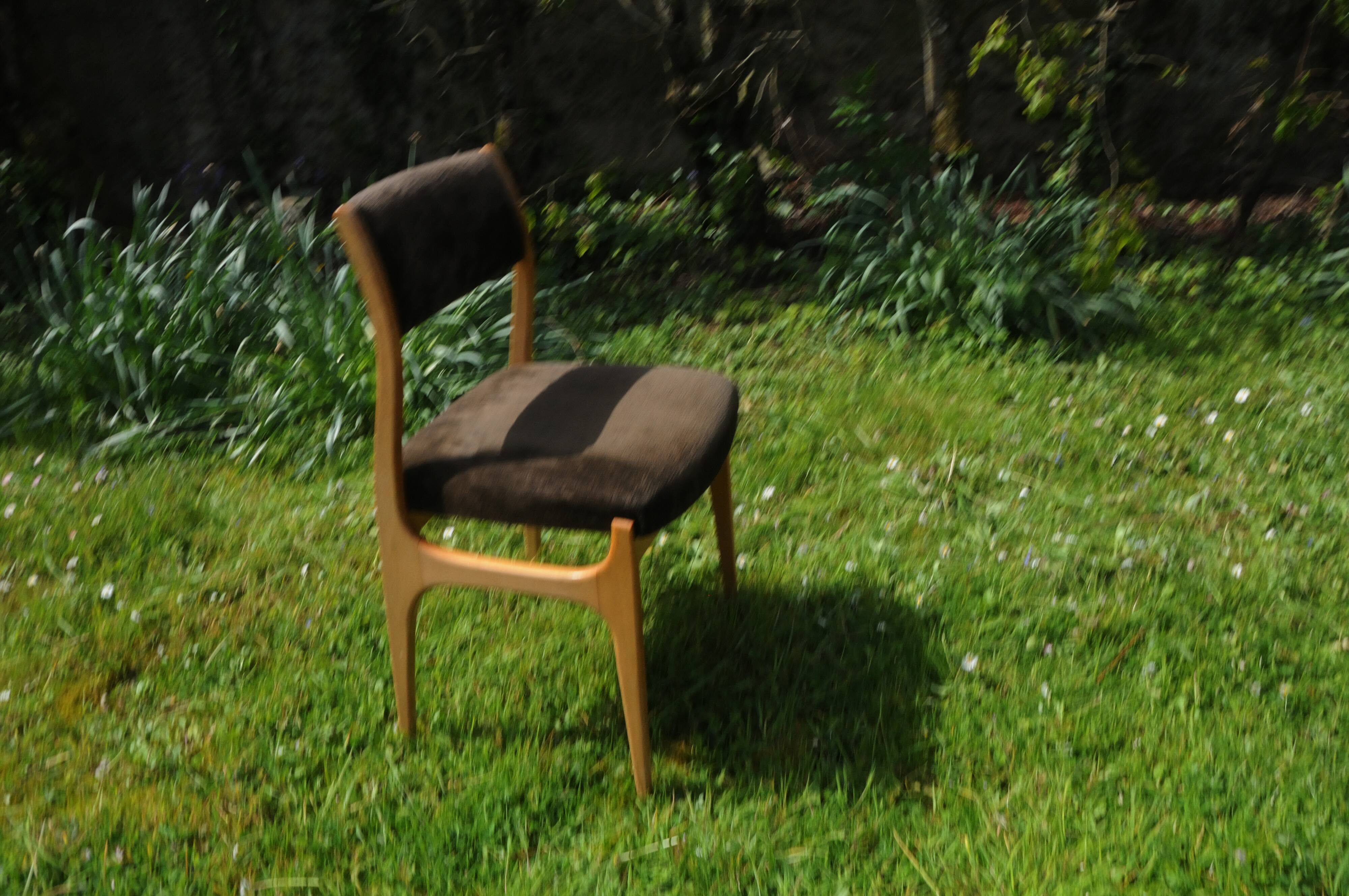 6 Scandinavian dining chairs from the 1960s.