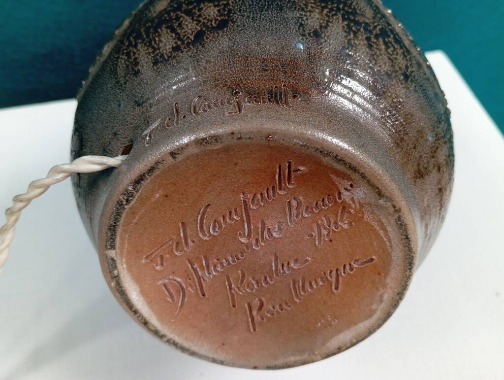 Ceramic lamp base by Jean Claude Courjault for Keraluc