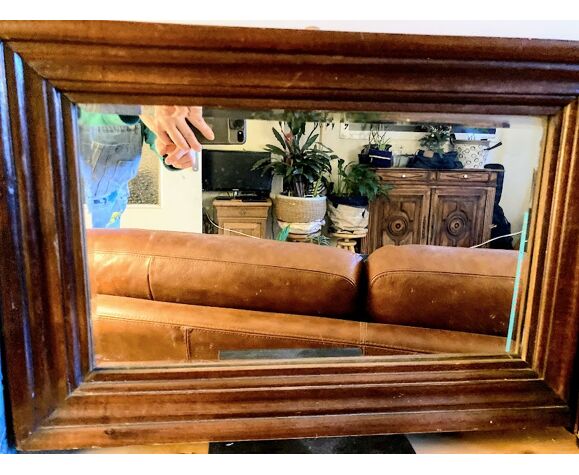 Miroir rectangulaire en bois de 58 x40 cm | Selency