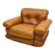 "Pompon" leather armchair, Italy 1970s
