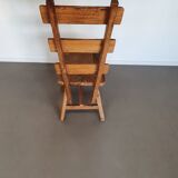 Olm wood brutalist wabi sabi dining set / 6 chairs / table