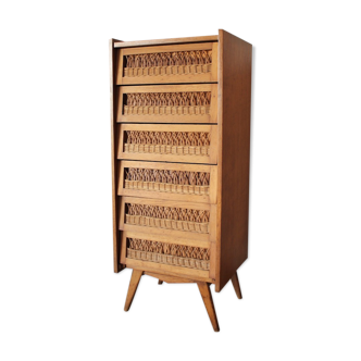 Vintage rattan chiffon