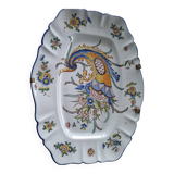 Grand plat 19e Corne abondance Keller Guerin Lunéville
