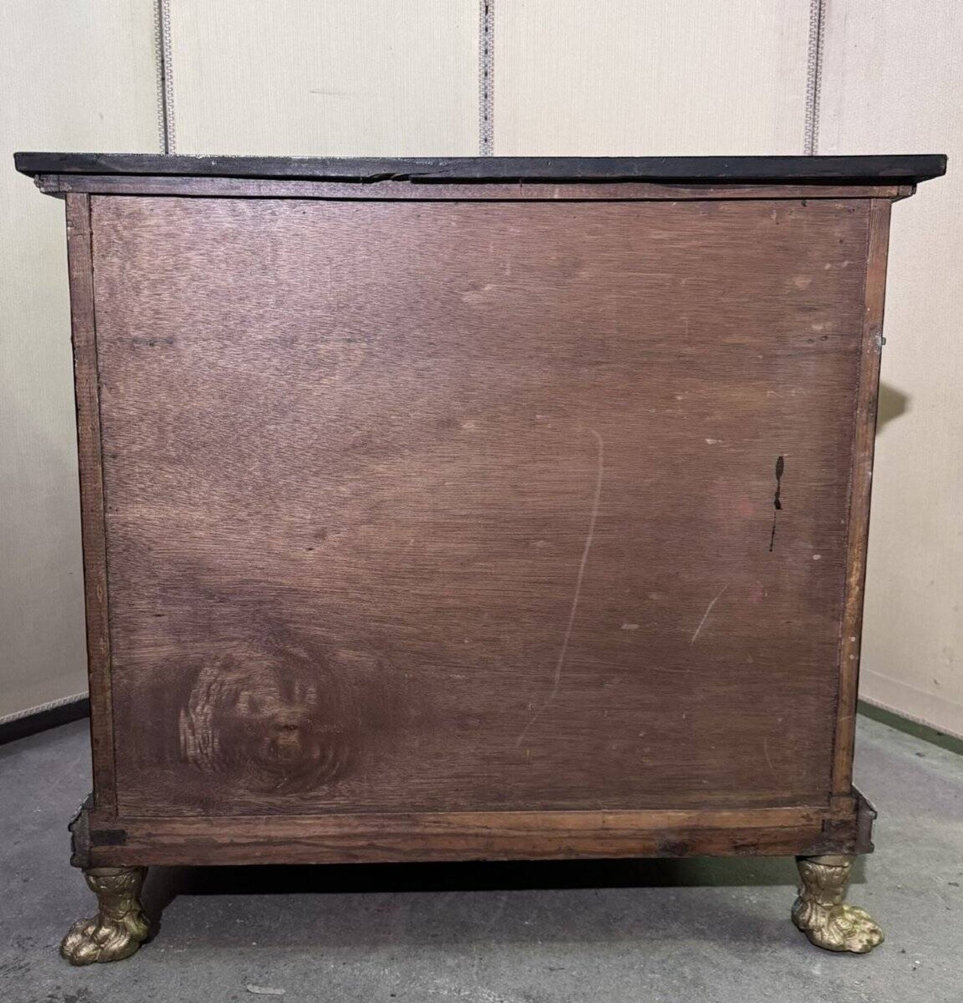 Meuble style Napoléon III "Boulle" en bois laqué