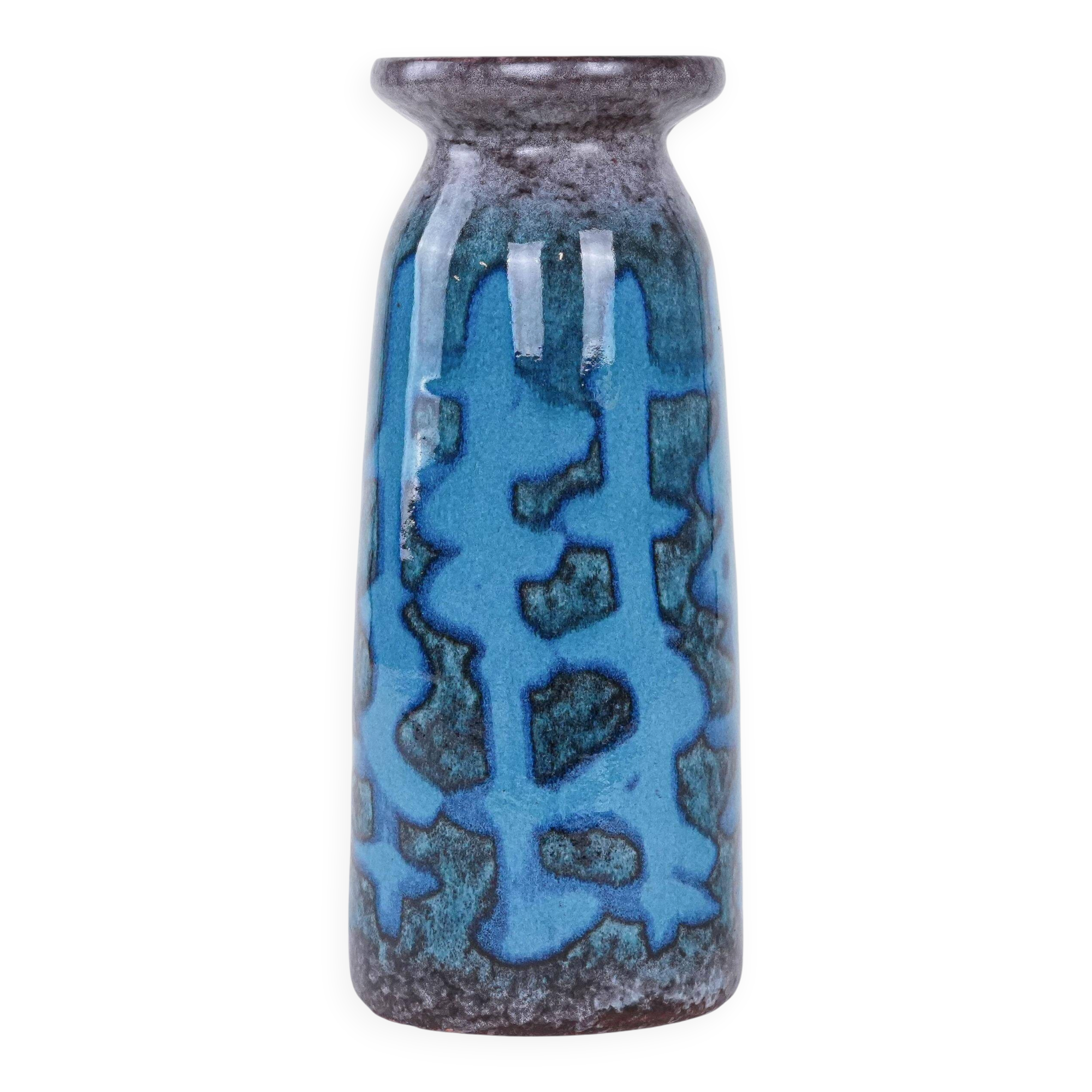 Vase en céramique, design allemand, années 1970, fabriqué par Strehla