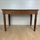 Table de ferme bureau style Louis Philippe en chêne