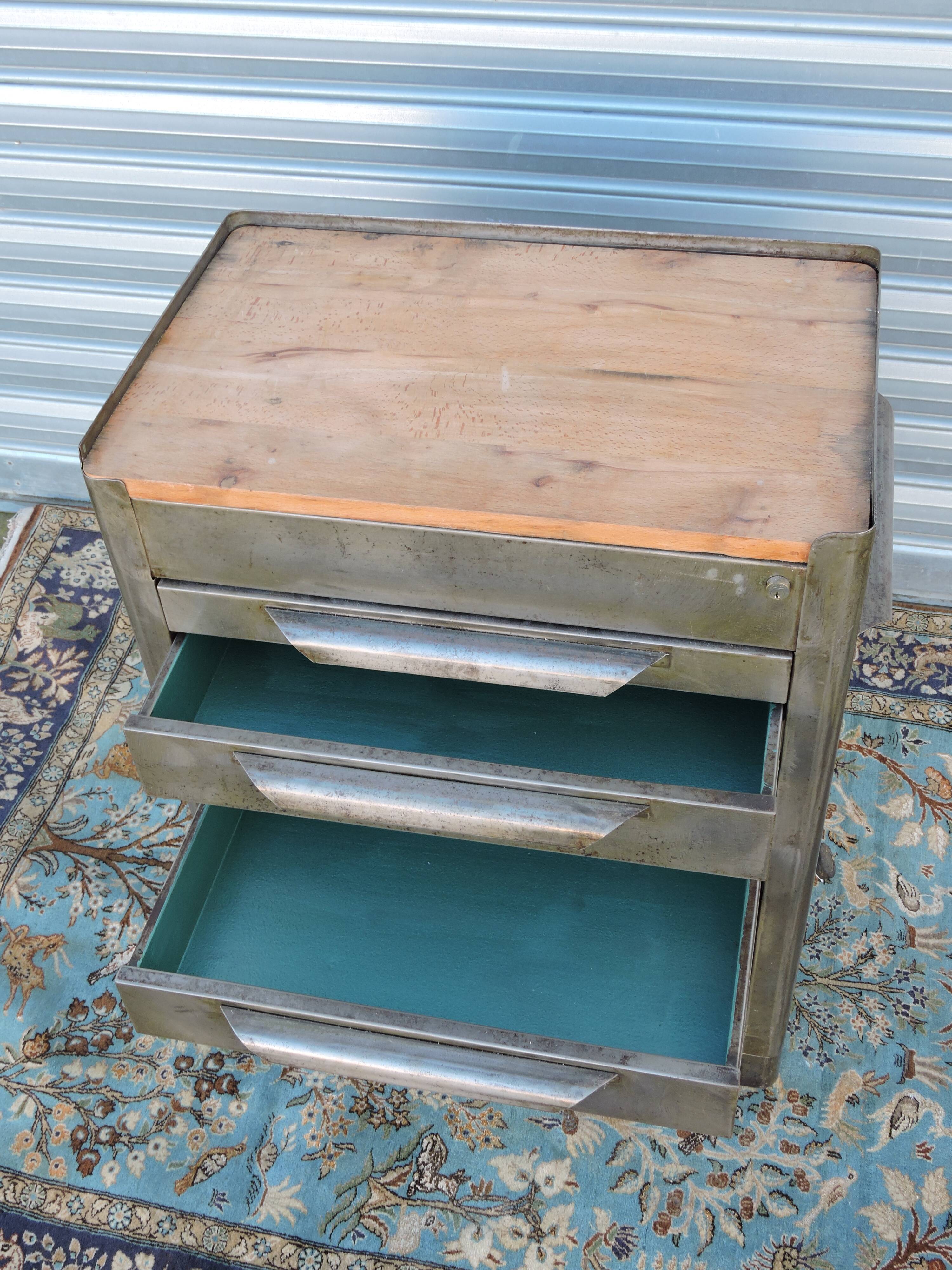 Former workshop maid, industrial furniture on wheels