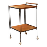 Mid-century teak serving trolley