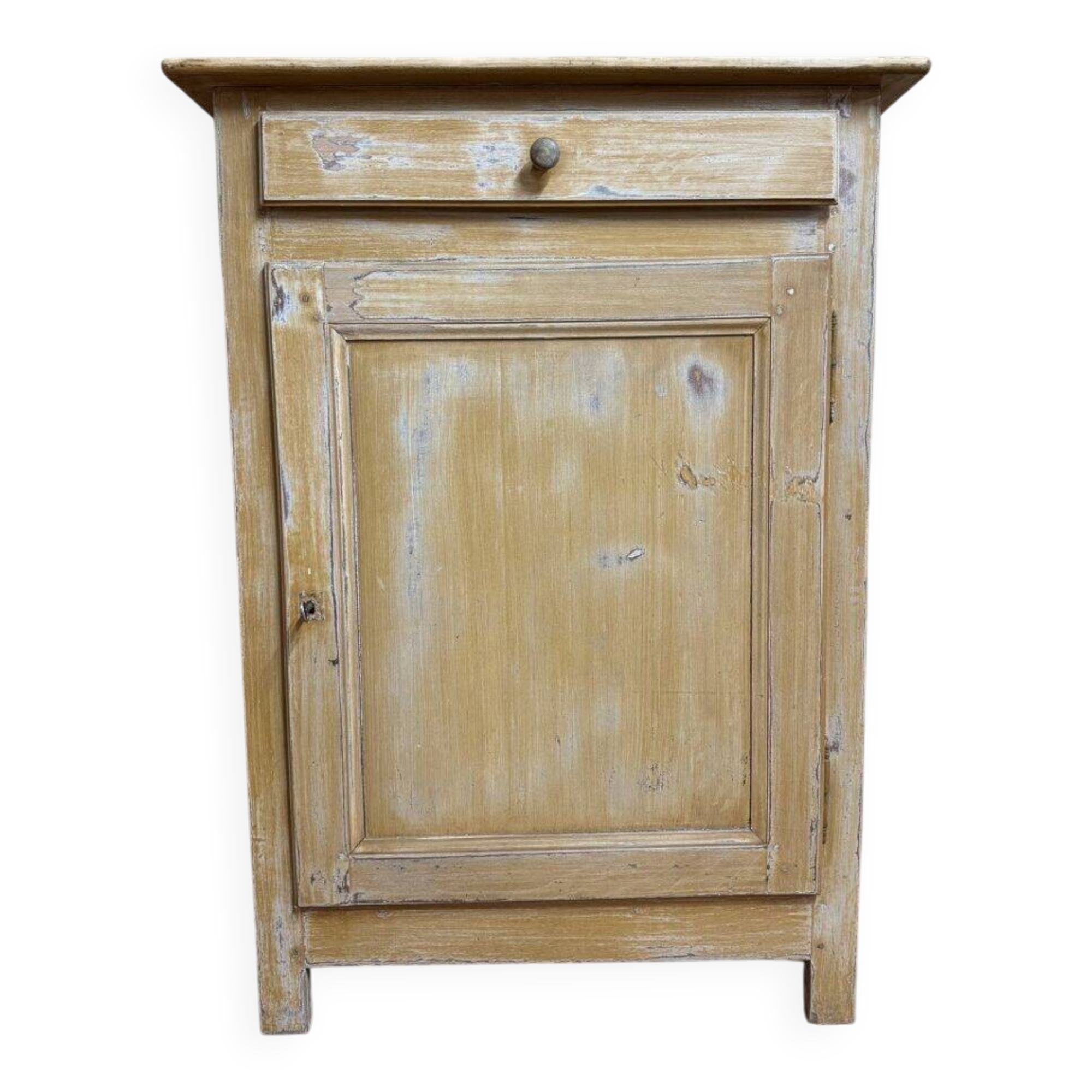 Vintage linden wood confiturier - 1930s - Natural patina