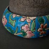 Pyrogen in Longwy XXth enamels with scraper