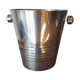 Ice bucket art deco champagne bucket in silver metal