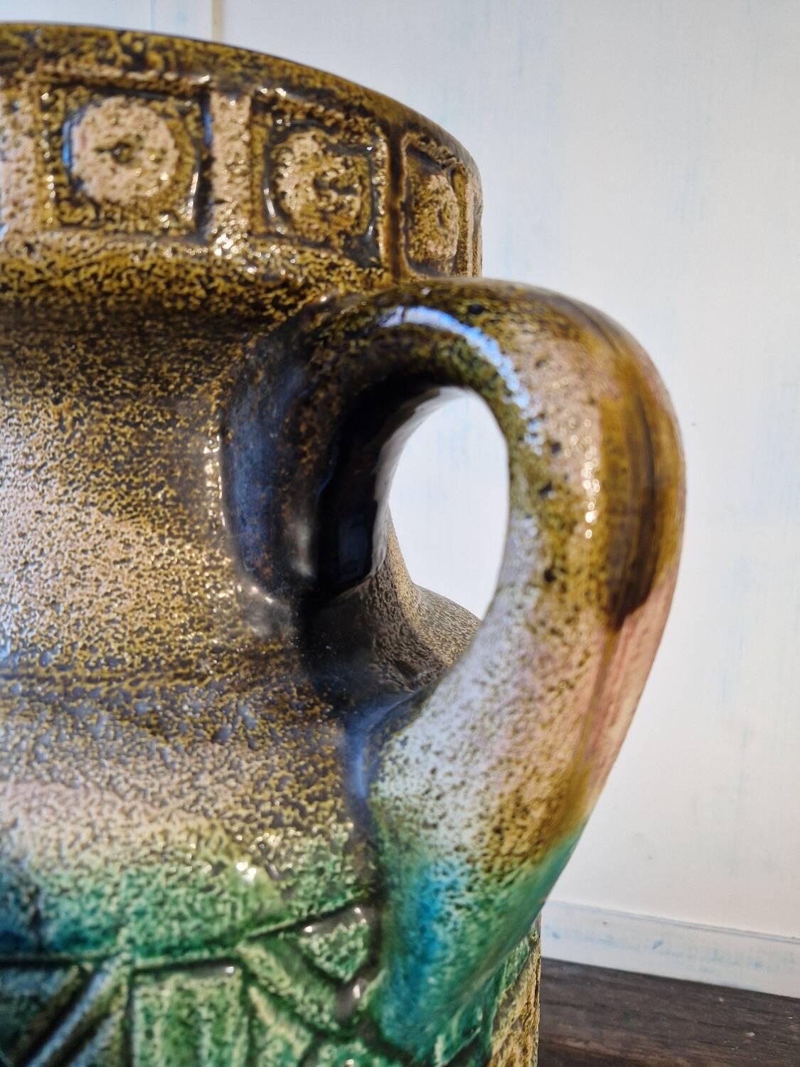 Large floor vase in ceramic Bay Keramik West Germany design 20th century