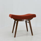 1980s Oak Stool, Czechoslovakia