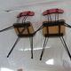 Formica eiffel foot table and its chairs