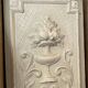 Old carved panel with patina