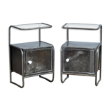 Set iron nightstand, 1950