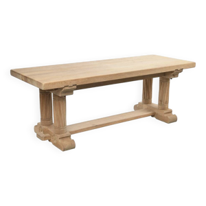 Table haute en bois brut