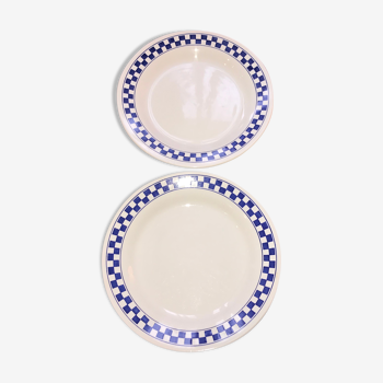 Pair of checkered plates