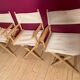 Lot 4 armchairs Pliants film director