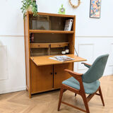 Secrétaire en chêne vintage