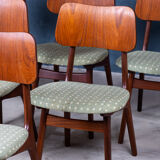 Set of 6 dining chairs in teak by Ib Kofod-Larsen, Danish design, 1960s