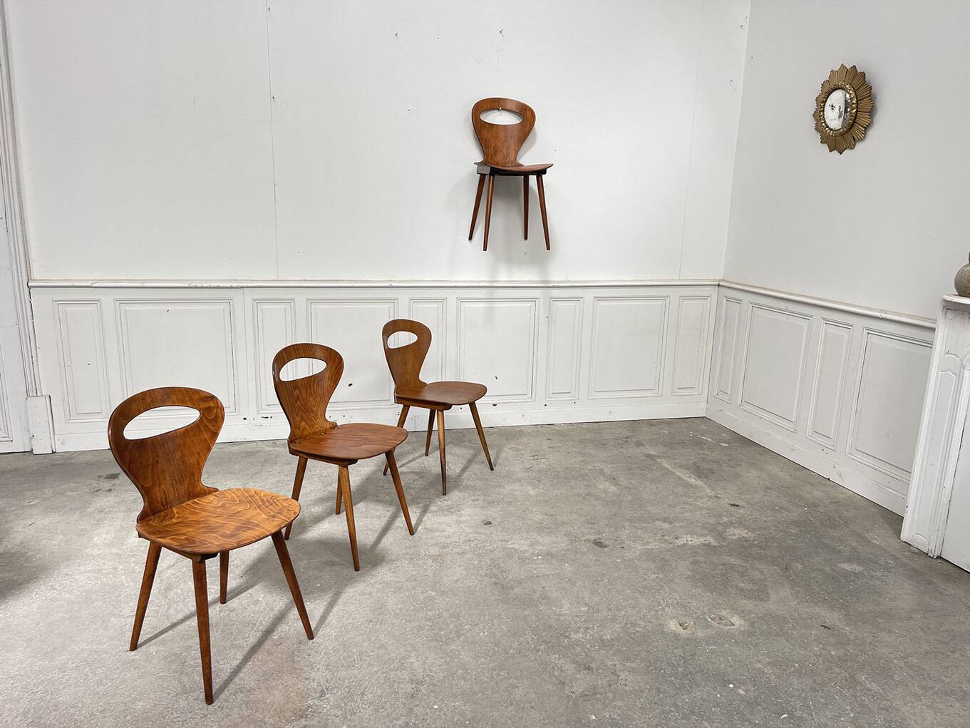 4 Baumann chairs 1960