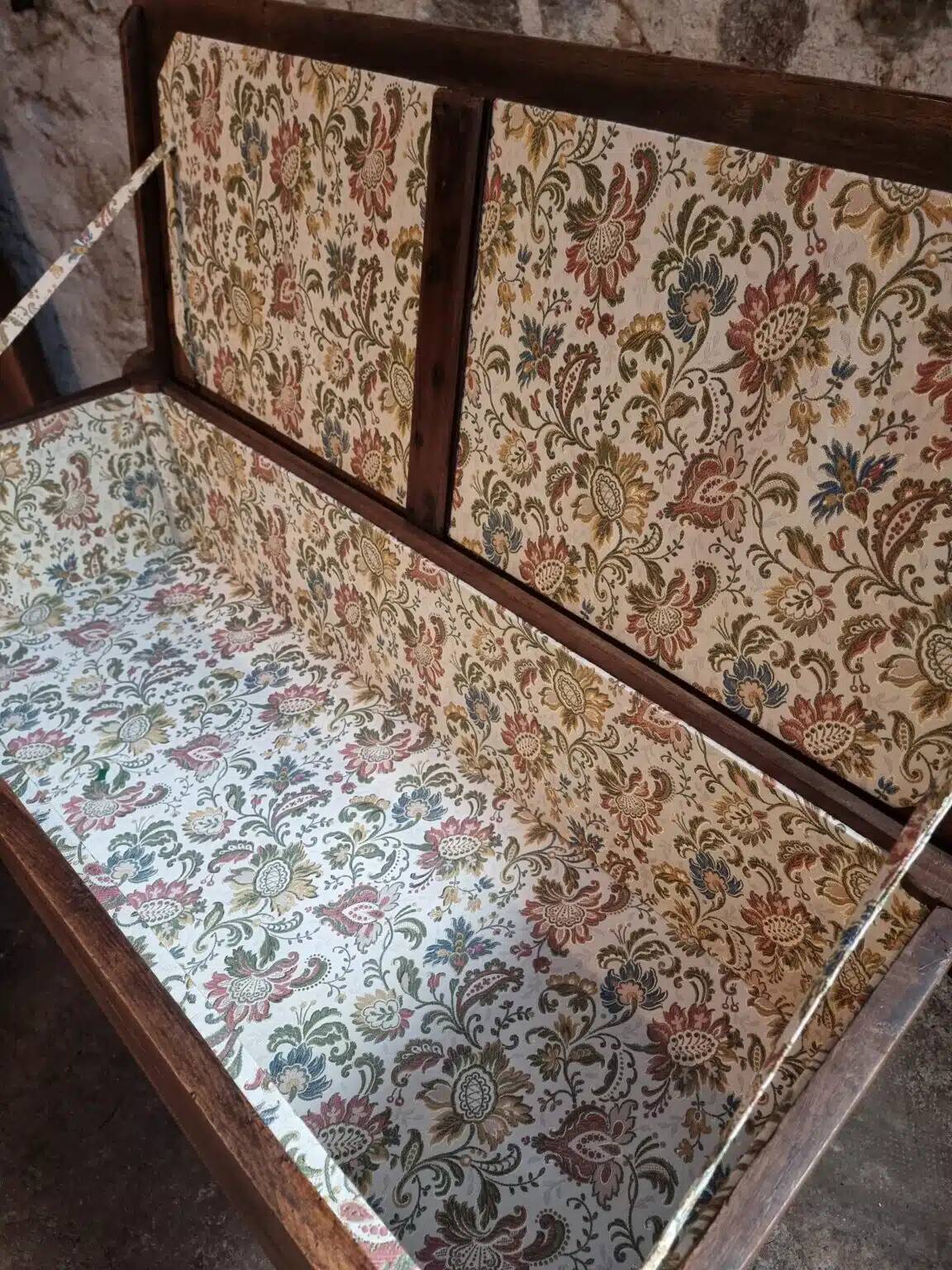 Old oak storage chest or flour bin