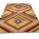 5x8 Orange & Brown Tribal Vintage Kilim Rug, 149x253Cm