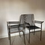 Set of 4 ‘bungee’ lounge chairs