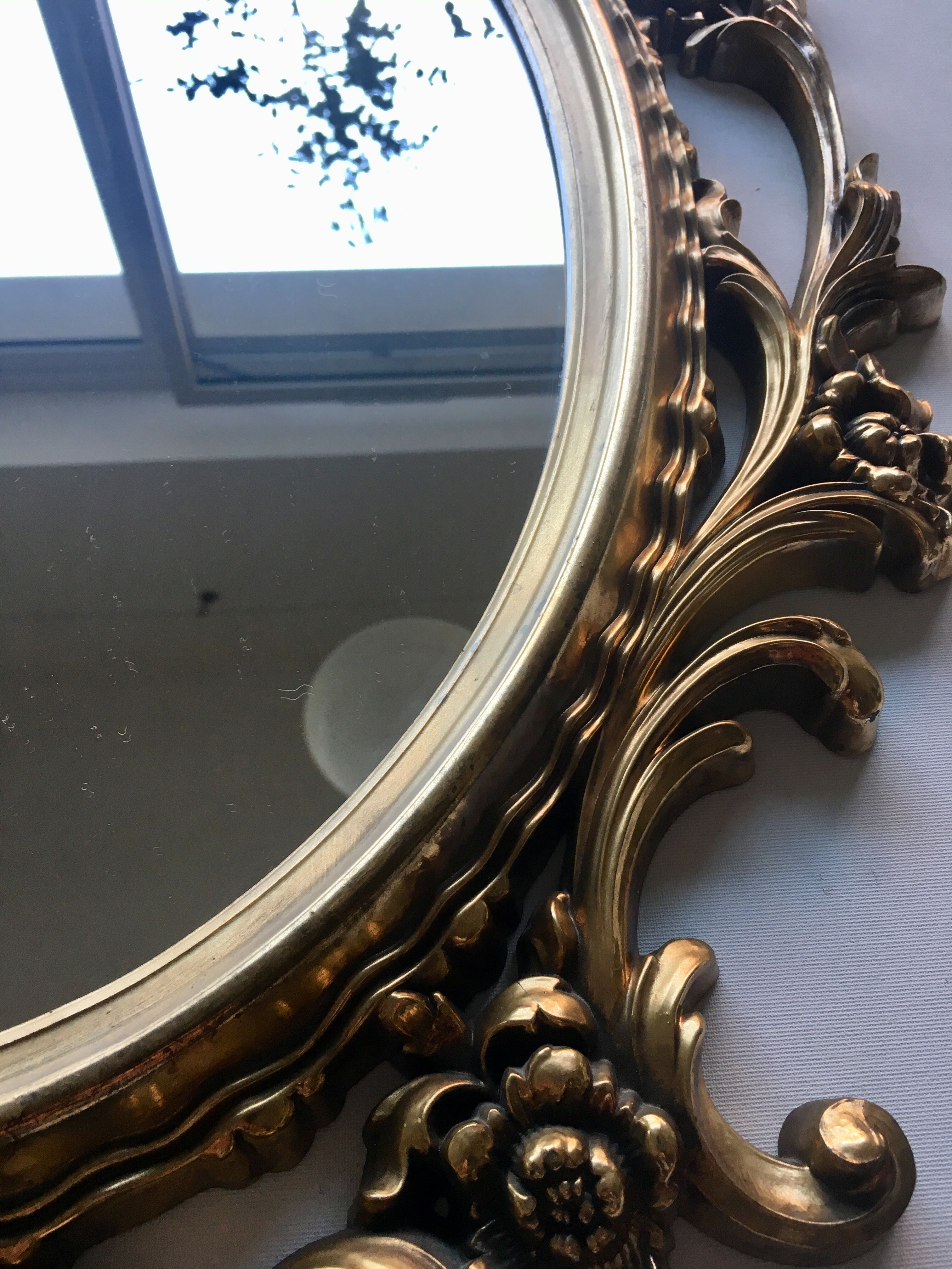 Old baroque mirror 52x83cm