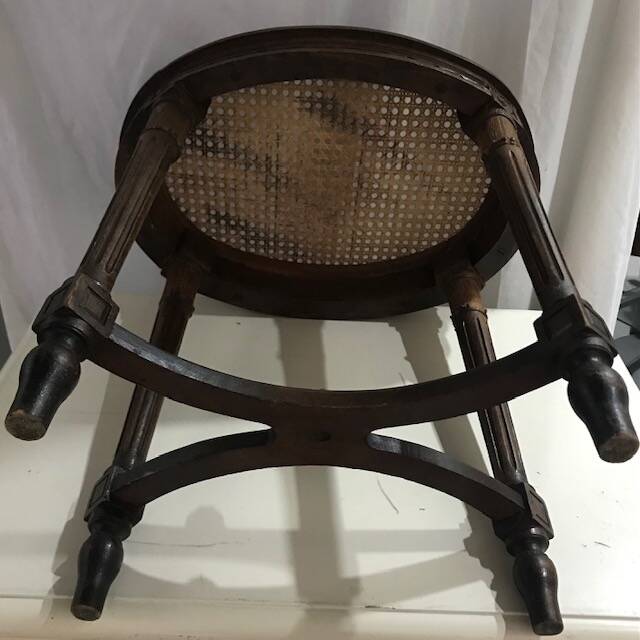 Cane piano stool
