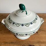 Tureen or vegetable in ancient earthenware