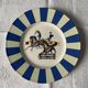 Series of 6 K&G Lunéville dessert plates, circus theme