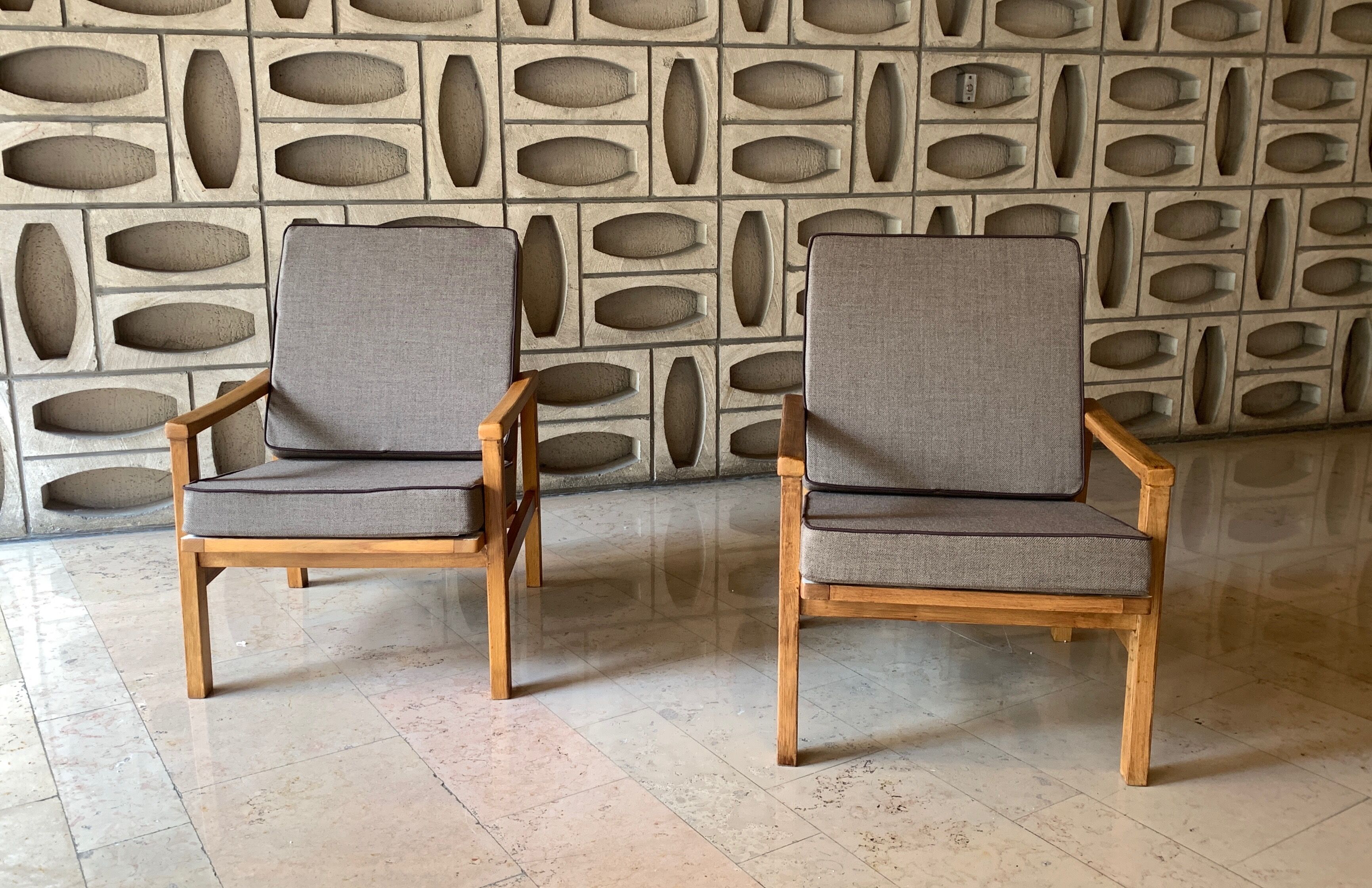 TON brand armchairs with new seats