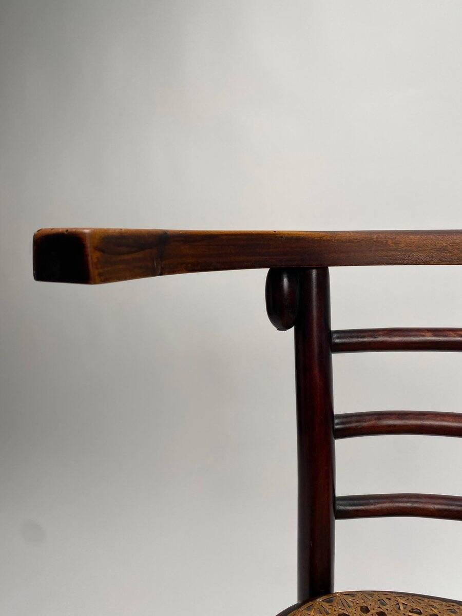 Chair Mod. Bat attributed to Josef Hoffmann for Thonet, 1890s