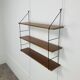 String shelf, teak and metal, 1960s