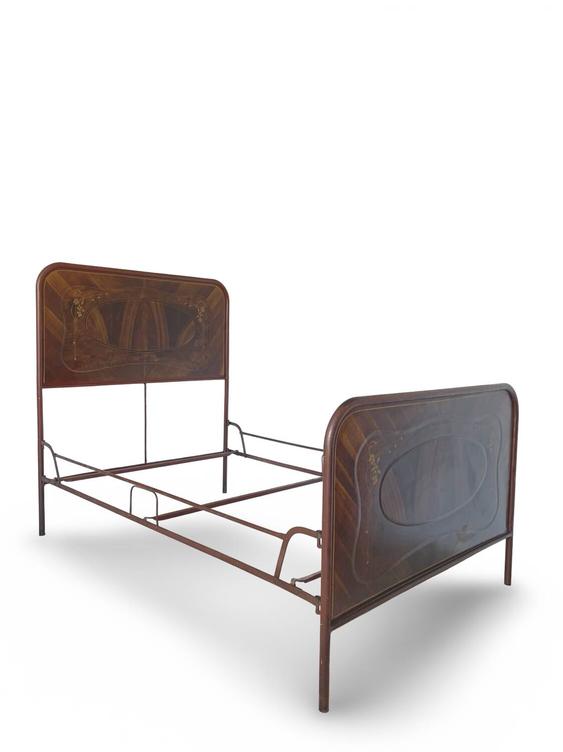 Cadre de lit Art déco italien une place et demie, 1925