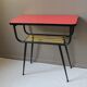 Table d'appoint formica & scoubidou vintage