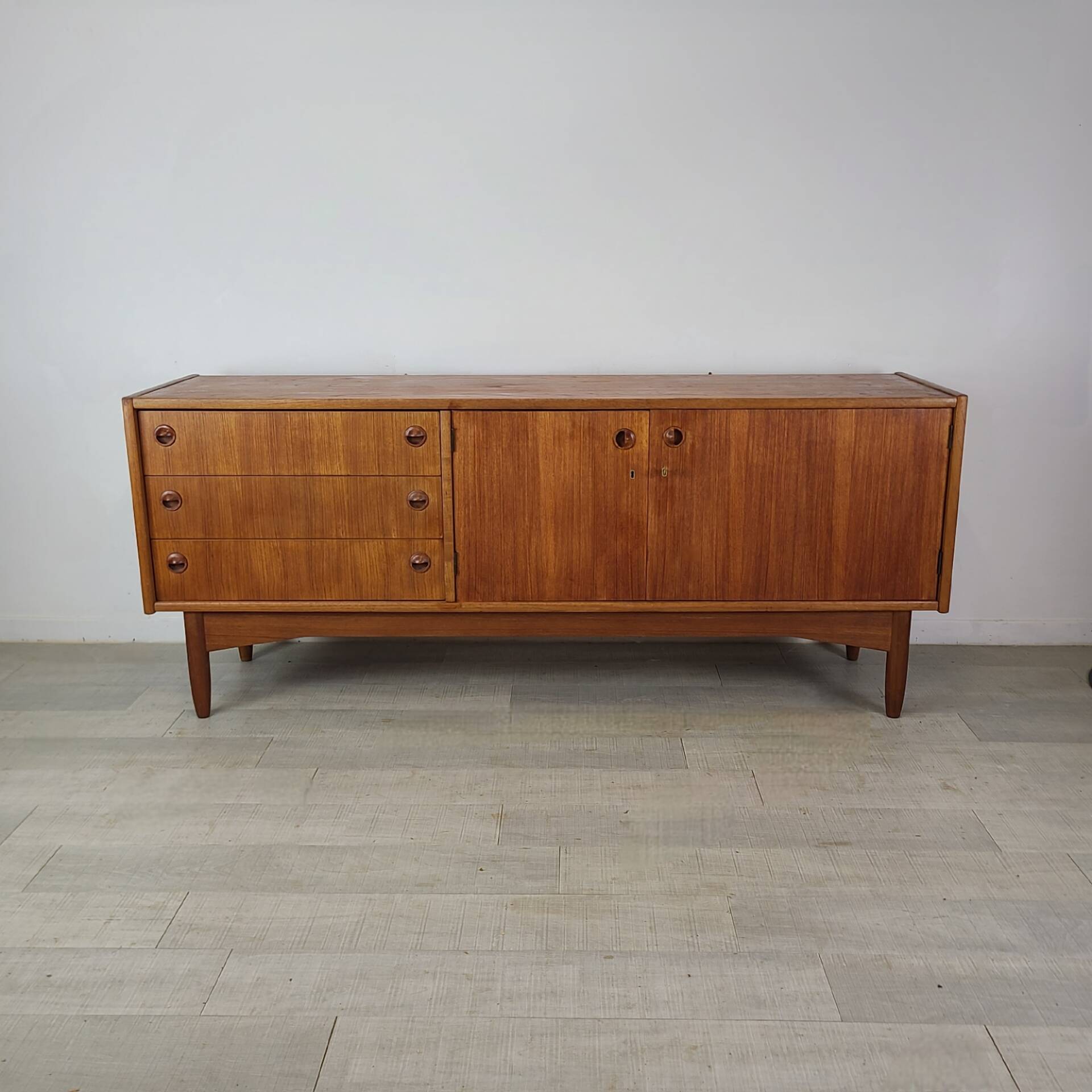 Vintage 1960s Scandinavian teak sideboard