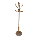 1960s rattan and wicker parrot coat rack entrance hallway