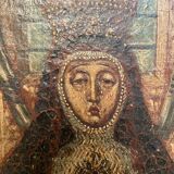 Peinture ancienne Pieta ou Vierge de las Angustias de Grenade XVIIe